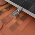 K2 Systems Metallabdeckung SingleHook FlatTile rot flexible Metallbahn mit Butylabdichtung