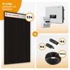 PV Komplettset 15 kWp – 33 x Jolywood 455 Full Black & SofarSolar HYD KTL-3PH opt. SofarSolar BTS DS5 Speicher