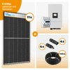 PV Komplettset 5 kWp – 11 x Trina 455 Black Frame & Deye SUN-5K-SG05LP3-EU-SM2 opt. Deye SE-G5.1 pro B - LV Speicher