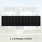 SL Rack Energywall SISTEMA DI FACCIATA monostrato - 2 x 12 moduli Verticali