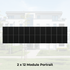 SL Rack Energywall SISTEMA DI FACCIATA monostrato - 2 x 12 moduli Verticali