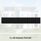 SL Rack Energywall FASSADENSYSTEM einlagig - 2 x 20 Module Portrait