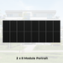 SL Rack Energywall SISTEMA DI FACCIATA monostrato - 2 x 8 moduli Verticali