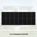 SL Rack Energywall FACADE SYSTEM single layer - 2 x 8 modules Portrait