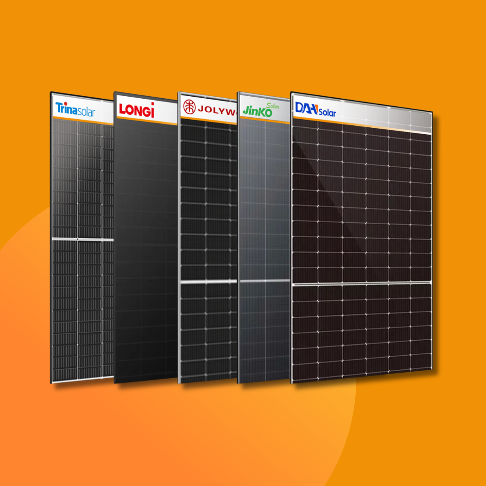 Trina, Longi,Jolywood, Jinko, DAH solar panels