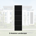 SL Rack Energywall FASSADENSYSTEM einlagig - 5 Module Landscape