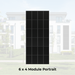 SL Rack Energywall FASSADENSYSTEM einlagig - 6 x 4 Module Portrait