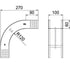 OBO BETTERMANN Vertikalbogen 90° fallend 60x100 Stahl bandverzinkt
