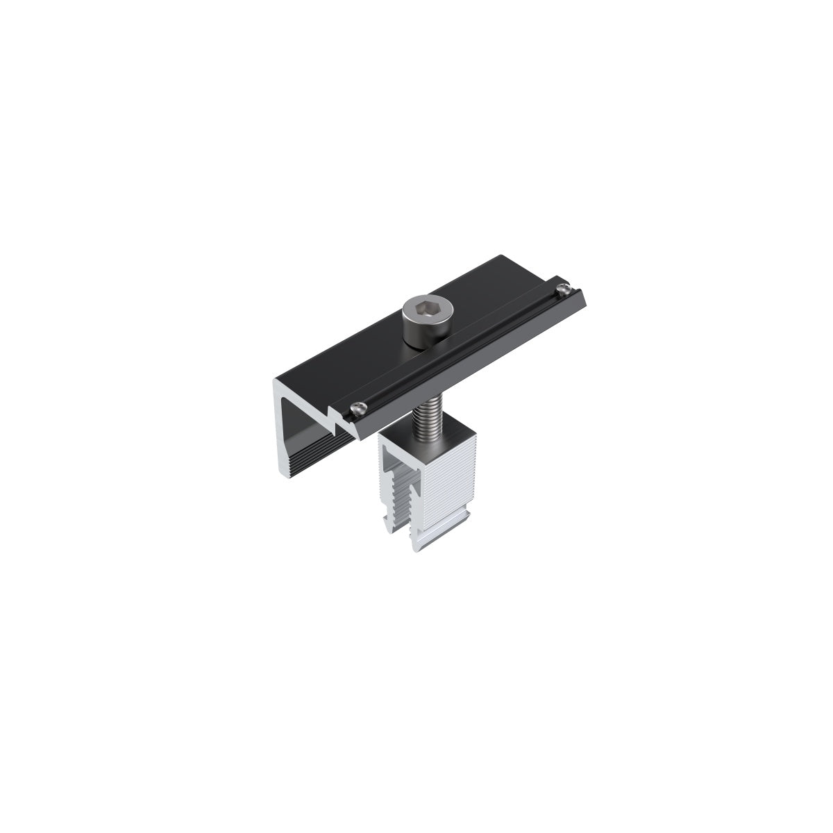 Aerocompact CompactCLAMP CLEB10+ Endklemme schwarz Click 30-46 mm, L = 80 mm