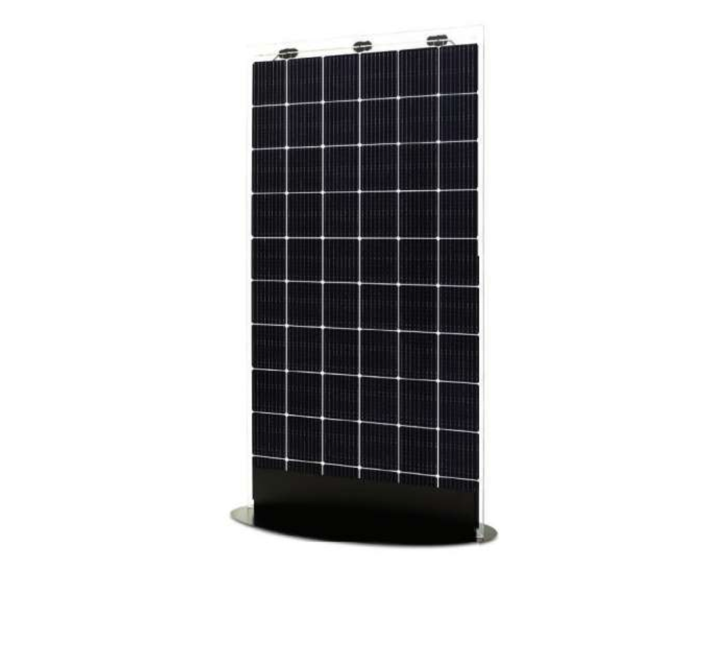 Modulo solare trasparente bifacciale a doppio vetro - 370W OMOLOGATO PER INSTALLAZIONE AEREA