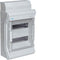 HAGER small distribution board for damp rooms, surface-mounted, IP65, 2x12TE, 452x310x151mm