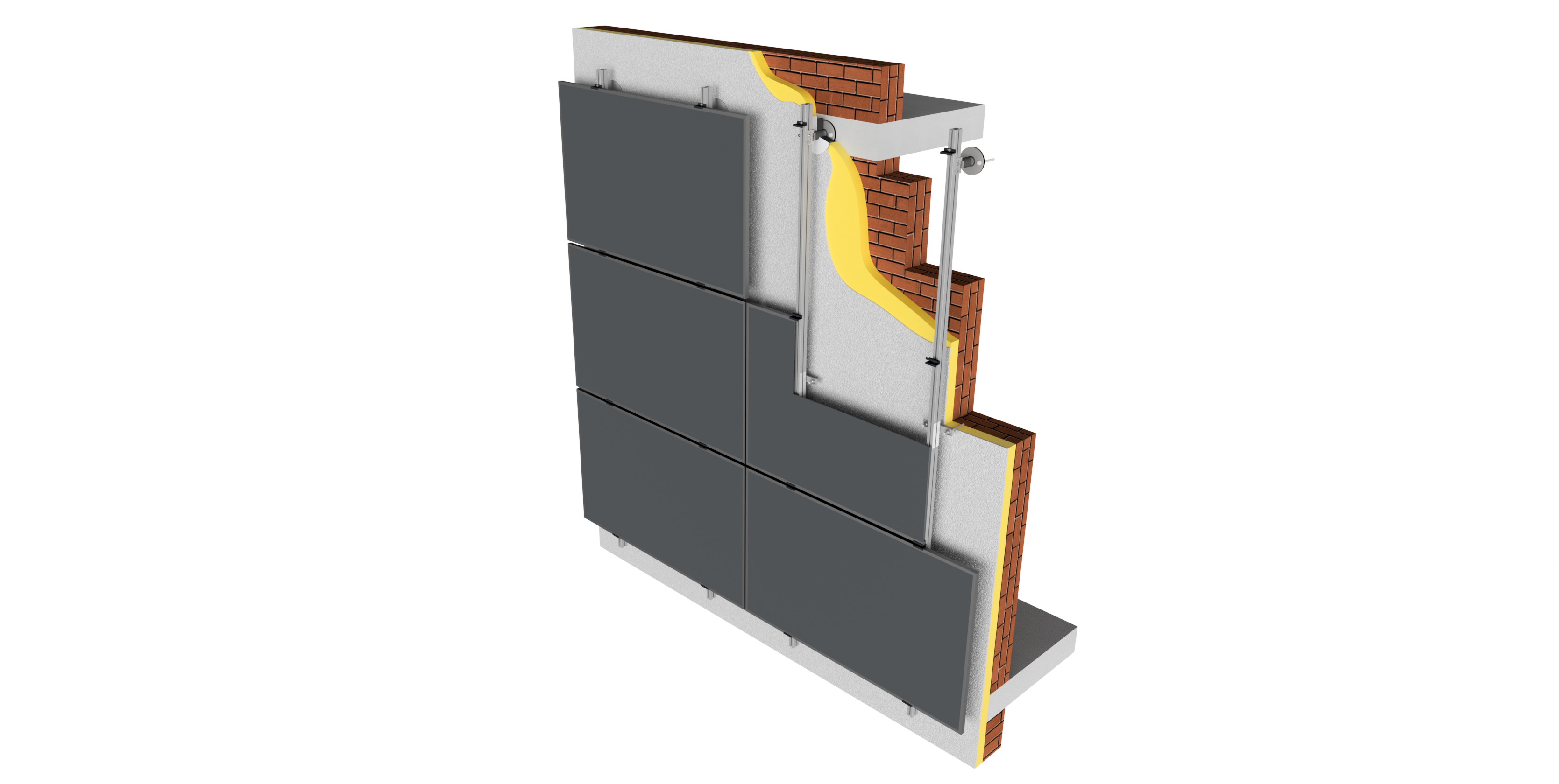 MO Energy Systems pv-concrete Fassadenset – Aufbau