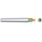 PVC hose line H05VV-F 5G4.0 mm² - 100m, gray - fine-wire, 300/500V