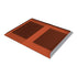Pannello SL Rack Beta, rosso mattone RAL 8004, tegola flessibile sostitutiva, lunghezza di copertura 430 mm