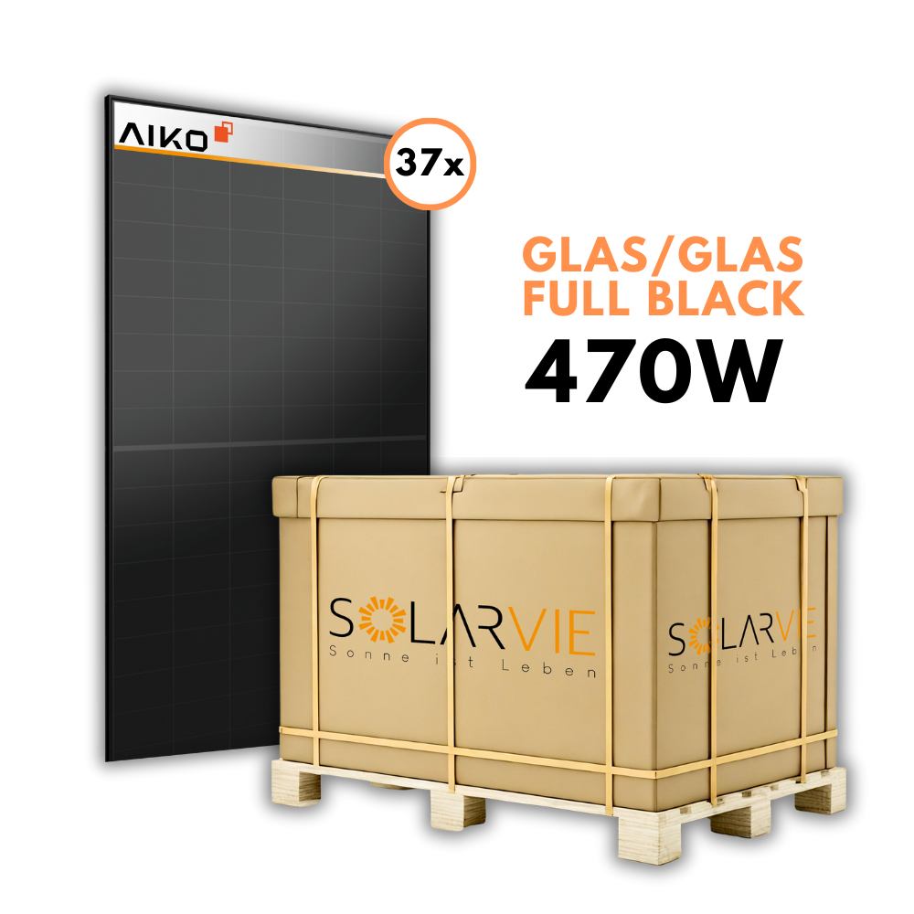AIKO 470Wp Neostar 3S+ Glas-Glas Fullblack (Palette = 37 Stück)