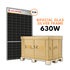 BIFAZIALER GLAS-SILBERRAHMEN | 630W | VERSANDKISTE