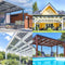 Abdichtsystem für Carport- & Terrassenüberdachung - 2 Reihen x 3 bis 12 Module