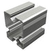 Varista Montageschiene 100x80 Länge 6 Meter Aluminium grau