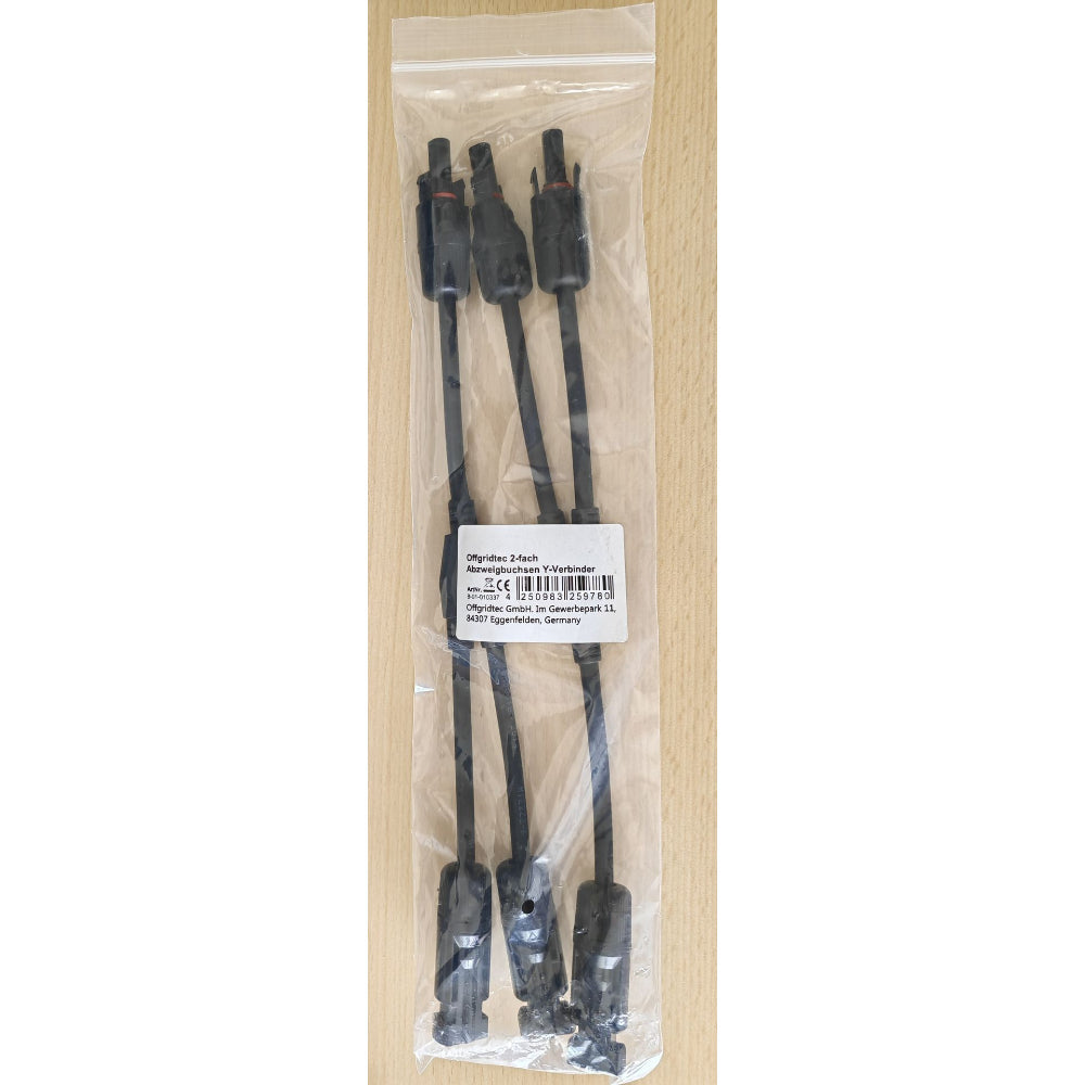 Y-connector pair MC4 for solar cable